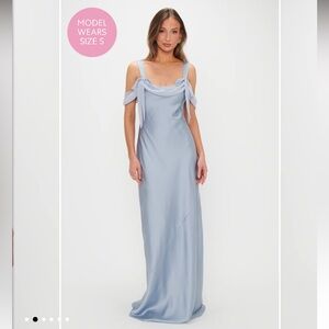 show me your mumu light blue maxi dress